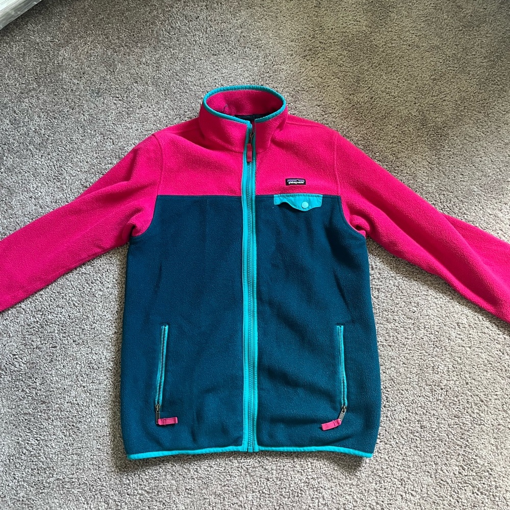 Patagonia Women's Pink and Blue Jacket